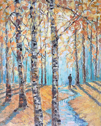 Walk through forest